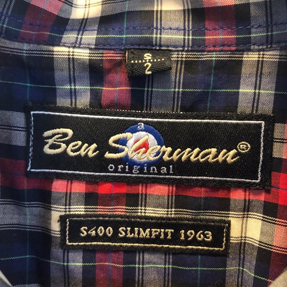 Vintage Plaid Ben Sherman Dress Shirt - Picture 5 of 5
